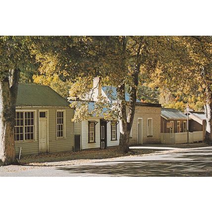 Arrowtown Chalets New Zealand Pioneer Buildings Postcard