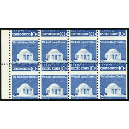 1510c, Mint NH 10¢ Scarce Misperfed Booklet Pane Error - Stuart Katz
