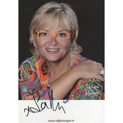 Sally Morgan TV Psychic Large 9x7 Hand Signed Photo