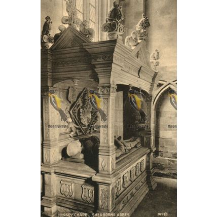 Horsey Chapel, Sherborne Abbey, 27211 Valentine's Sepiatype, Postcard, 1928