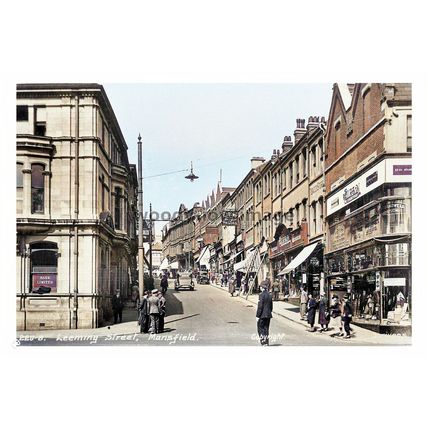 ptc1048 - Mansfield , Leeming Street , Nottinghamshire - print 6x4