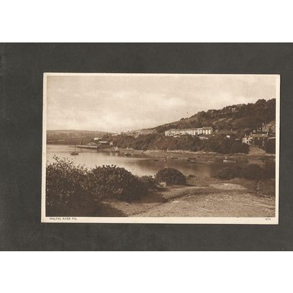 Postcard Cornwall Malpas River Fal