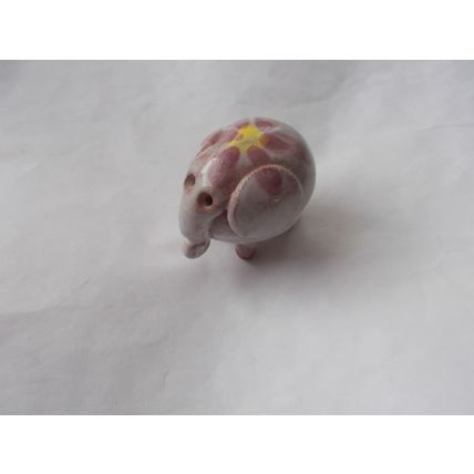 ELEPHANT / TERRACOTTA GLAZED UNUSUAL # # (23/05)