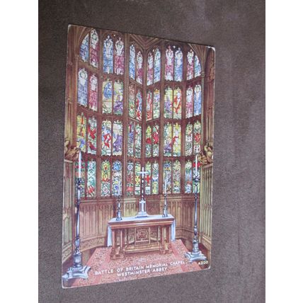 Valentines Postcard - Westminster Abbey, London - Artist J Lindsay / A2120