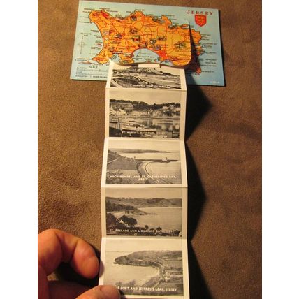 Valentines Postcard - Jersey Scenes with drop down - Artist / A2346