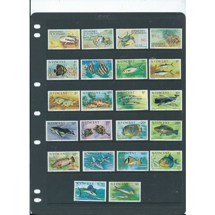 st.vincent stamps fish range mnh sg422 sg 422