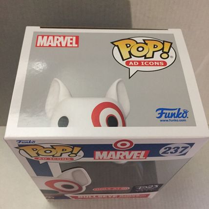 NEW 2024 D23 Marvel Target Bullsey in Captain America Shirt Funko Pop Figure #23