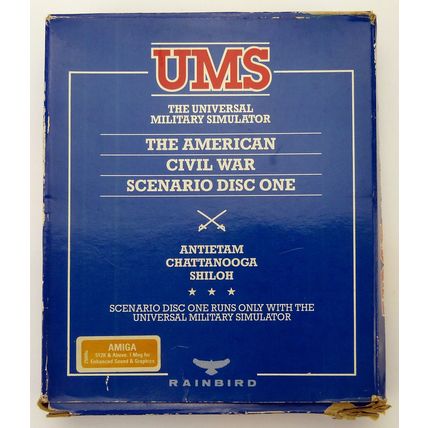 UMS AMERICAN CIVIL WAR SCENARIO DISC ONE FOR COMMODORE AMIGA - TESTED & WORKING