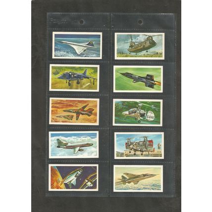 Brooke Bond History of Aviation 1972 Full set in sleeves plus empty album