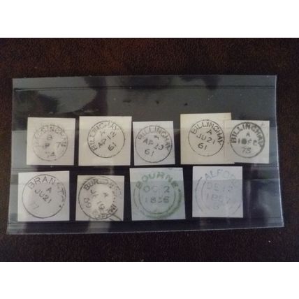 Bassingham Billinghay Alford Bourne Branston Victorian town postmarks