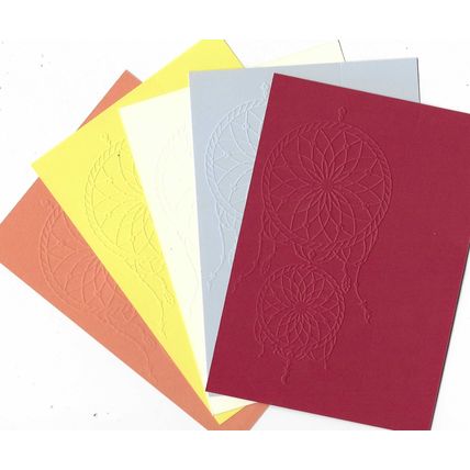 A6 Embossed Paper. 10 Sheets. Dreamcatcher. Cardmaking Scrapbooking Crafts