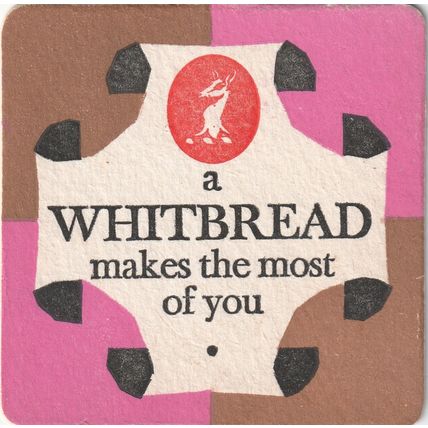 BEER MAT - WHITBREAD BREWERY - MAKES THE MOST OF YOU - (Cat 046) - (1961)