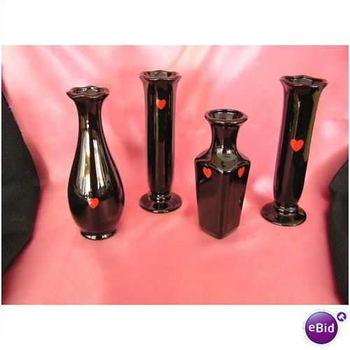 Valentine Ceramic Heart Vases