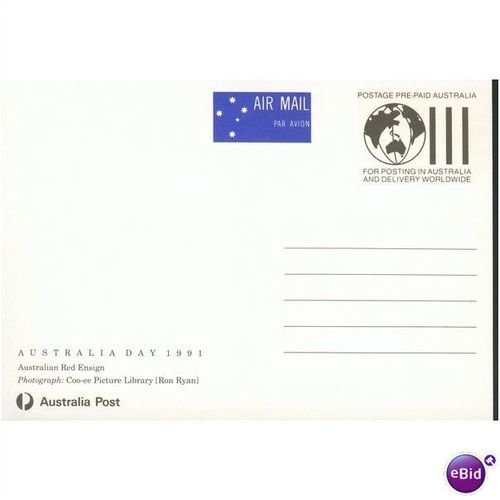 Australia FDI Postcard set 1991 - Australian Flags