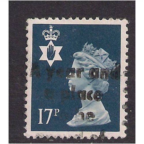 Northern Ireland GB 1990 17p Deep Blue Machin SG NI 44.(K87