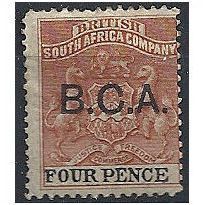 BCA (Nyasaland) 1895 SG3 4d Reddish-Chestnut & Black Mounted Mint...