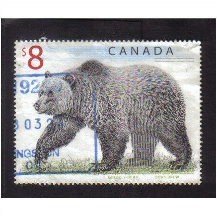 1997 canada grizzly bear $3 f/u sg1762a