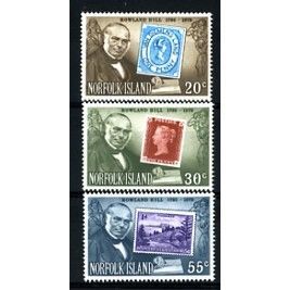 NORFOLK IS. 1979 - Death Centenary Rowland Hill - Stamps on Stamps Set - MNH **