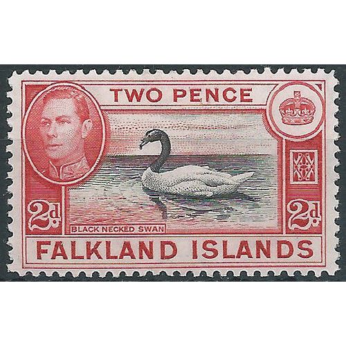 Falkland Islands 1938 SG150 2d Black & Carmine-Red Mounted Mint..