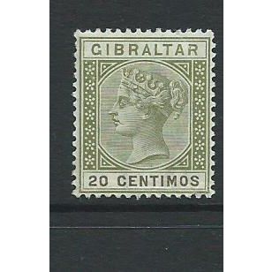 gibraltar stamps victoria sg 25 sg 25 hm
