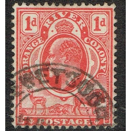Orange River Colony 1903 1d Scarlet SG140 FU