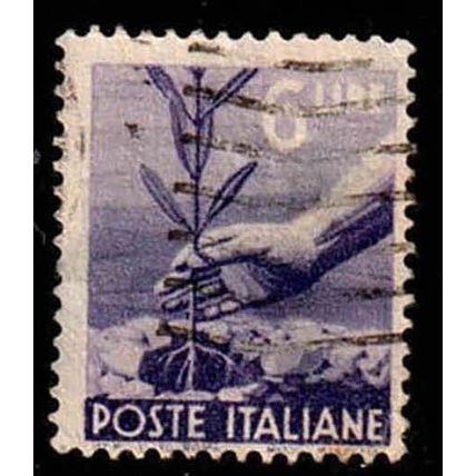 Italy 1945 Democracy 6L Used Stamp