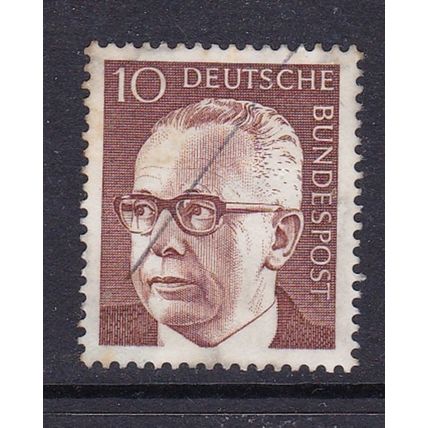 GERMANY 1970 PRESIDENT HEINEMANN 10pf USED SG1536