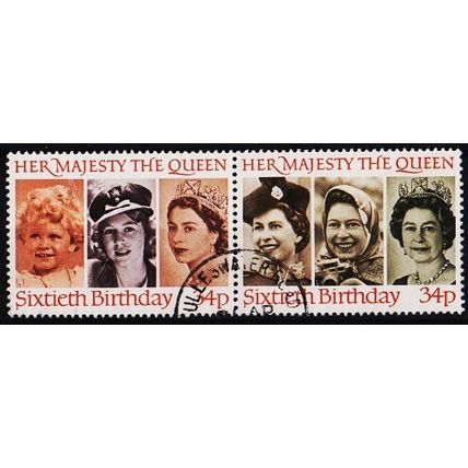 Great Britain. 1986 34p (Pair) S.G.1318/1319 Used