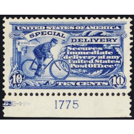E6, Mint XF LH 10¢ PL# PFC Certificate * Stuart Katz