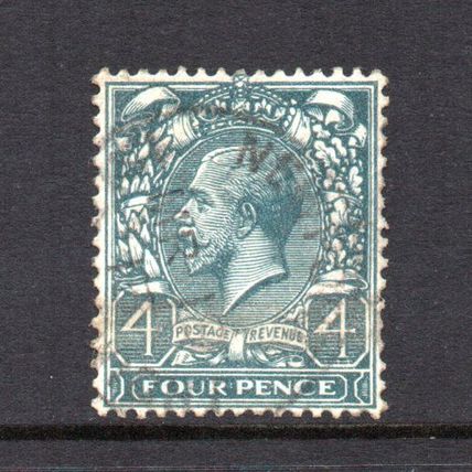 George V - 1912-24 - 4d Grey-Green (sg379) Used