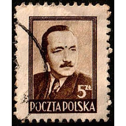 Poland 1948 President Boleslaw Bierut 5z Used Stamp