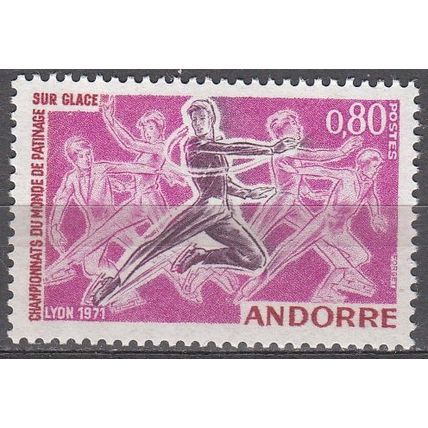 Andorre Français 1971 Michel 229 Neuf ** Cote (2008) 2.80 € Patinage