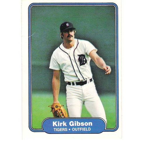 1982 Fleer baseball Kirk Gibson card #267- VF.. Tigers
