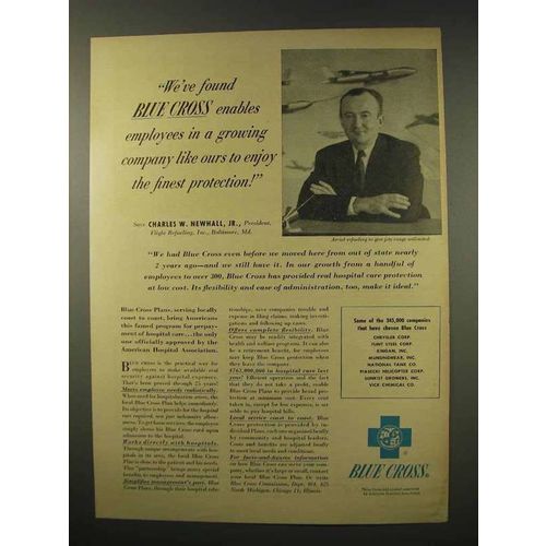 1956 Blue Cross Insurance Ad - Enjoy Finest Protection