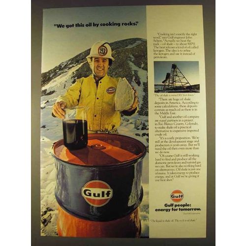 1980 Gulf Oil Ad - We Got This by Cooking Rocks