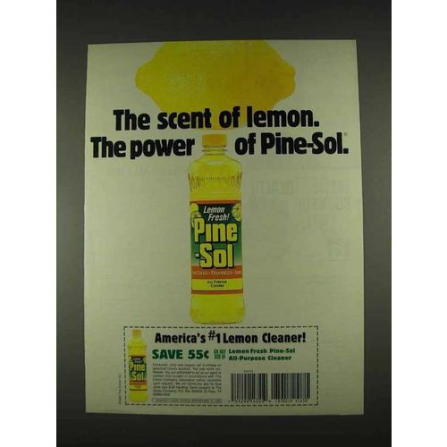 1996 Pine-Sol Lemon Fresh Cleaner Ad - The Power