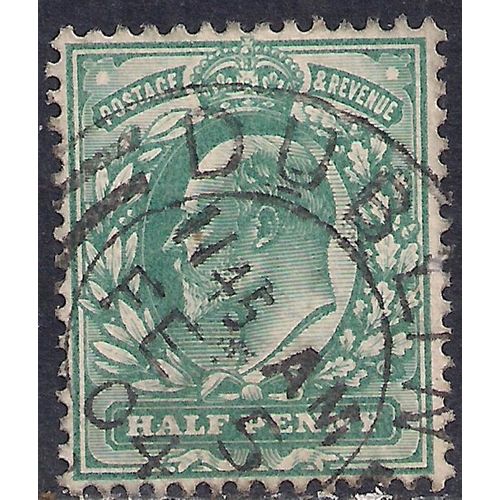 GB 1902 - 10 KEV11 1/2d Blue Green SG 216 Dublin Pmk ( G1432 )