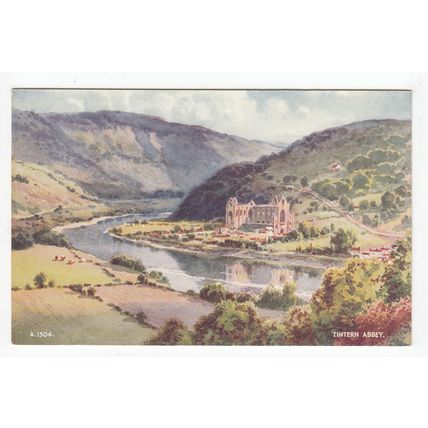 Tintern Abbey EWH Art Postcard Monmouthshire A1504
