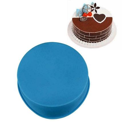 Quality 8 inch Silicone Round Cake Pan Tins Non-stick Baking Mould Bakeware Tray