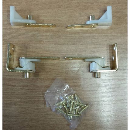 1 Set of 2 Focus Saloon Door Hinges for Salon Shop Swing Louvre Doors