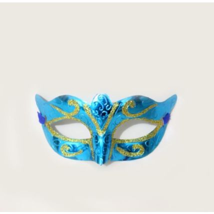 12PCS Prom Mardi Gras Assorted Metallic Plastic Eye Masks Costume Party Masks UK