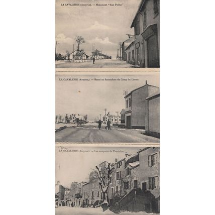 La Cavalerie French 3x Old France Aveyron Postcard s