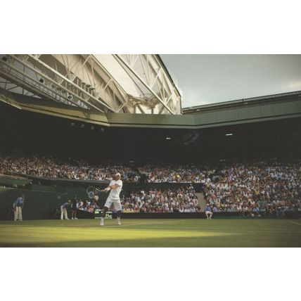Rafael Nadal Wimbledon Tennis Champion Match Serve Postcard
