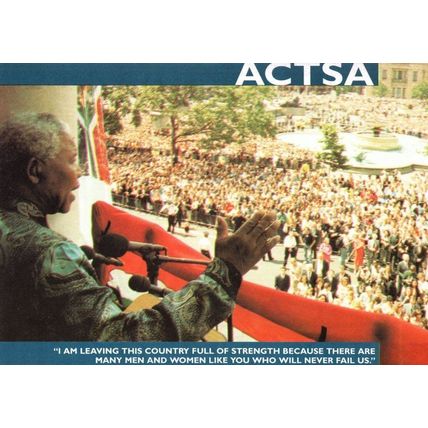 Nelson Mandela Rally ACTSA South African Politics Rare Postcard