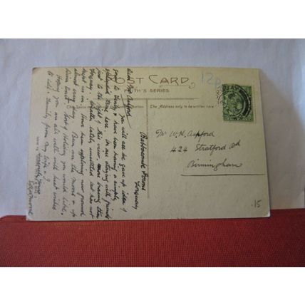 PETITOR DOWNS, BABBACOMBE, TORQUAY, DEVON used antique postcard 1914 pm =