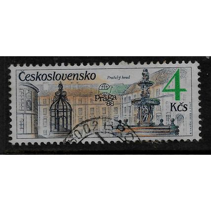 CZECH REPUBLIC 1988 PRAGA 88 INT STAMP EXHIB 4K COURT YARD SG2937 FINE USED