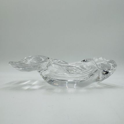 Fish Shaped Candy Trinket Art Vannes France Crystal Ring Dish 2”H x 6.5"L