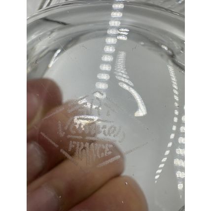 Fish Shaped Candy Trinket Art Vannes France Crystal Ring Dish 2”H x 6.5"L