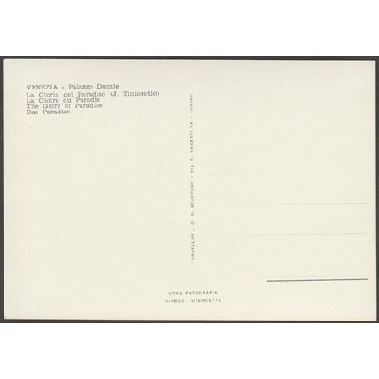 La Gloria del Paradiso, Palazzo Ducale, Venezia, c1950 - Grafolux Foto Cartolina