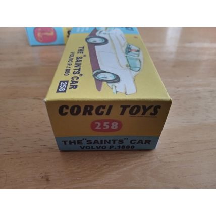 Corgi - 258 - VOLVO P1800 - The Saints Car - Replica / Repro Box